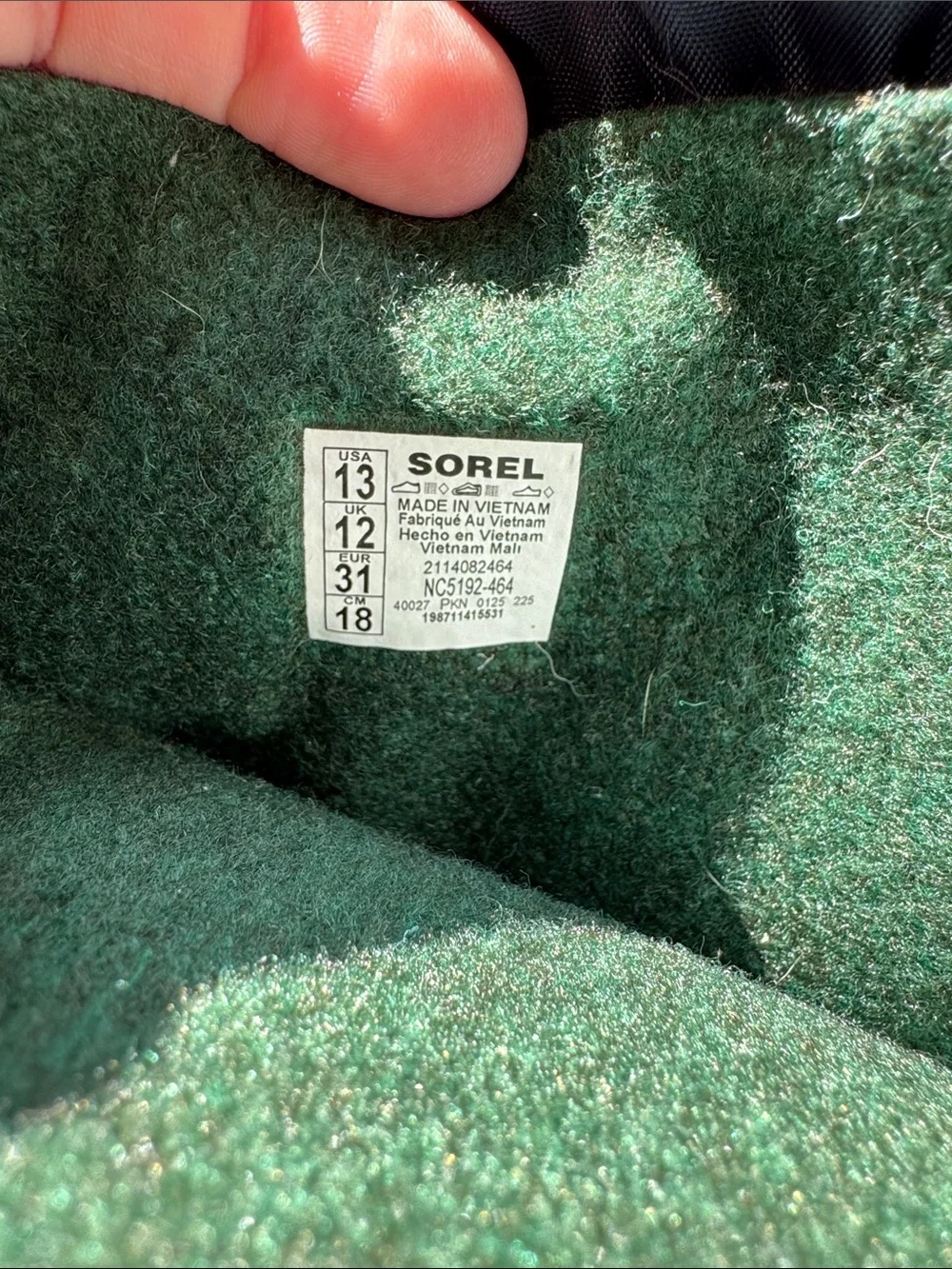 Sorel size 13